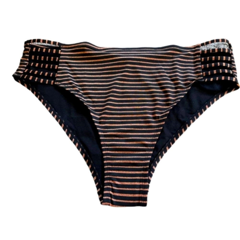 Black and Gold Bikini Bottom